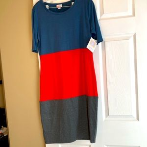 NWT LulaRoe color block dress